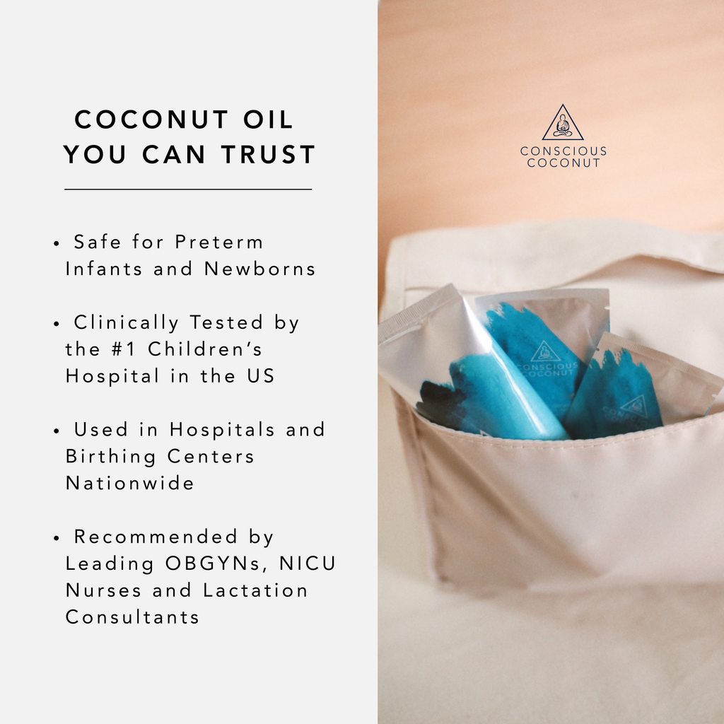 Coconut Oil Packets for Lactation & Newborn Care