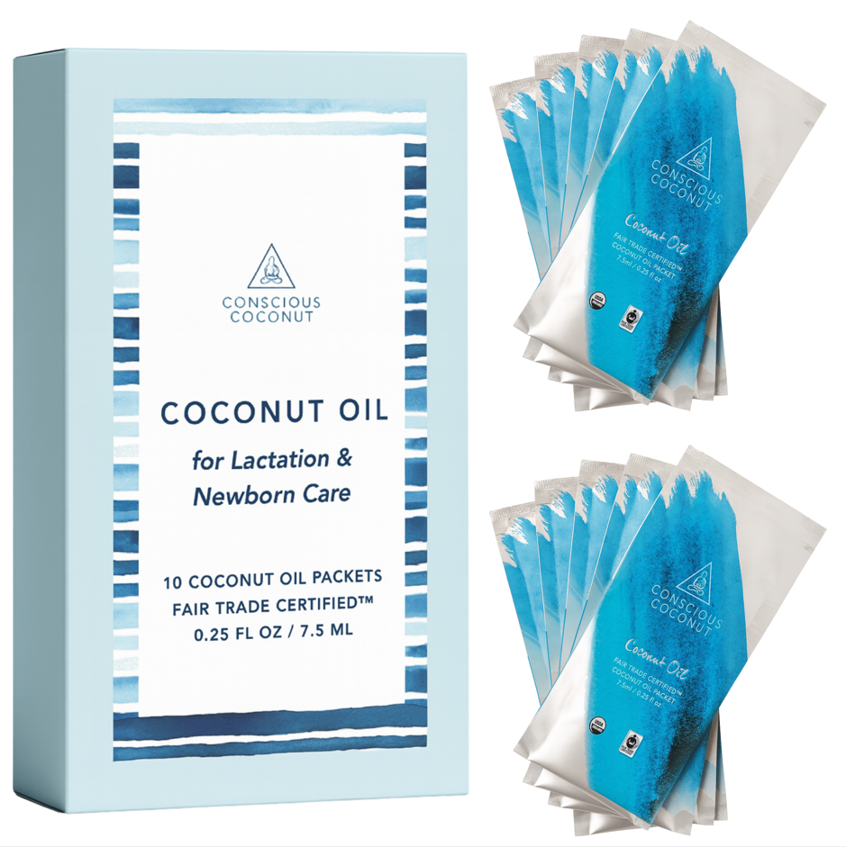 Coconut Oil Packets for Lactation & Newborn Care